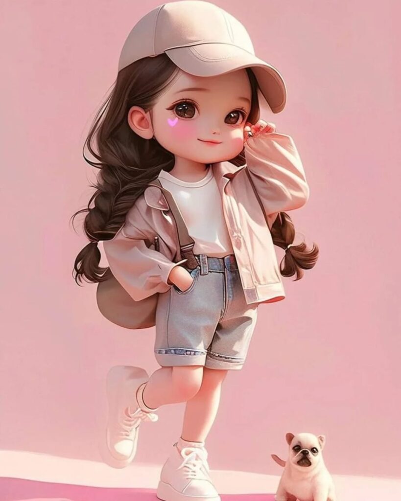 Cartoon dp for girls